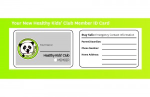  kids club ID card example