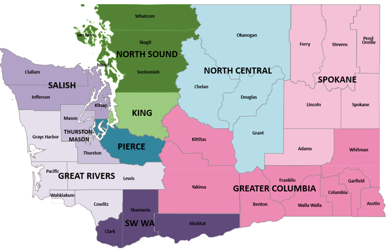 Coordinated Care Regions Map
